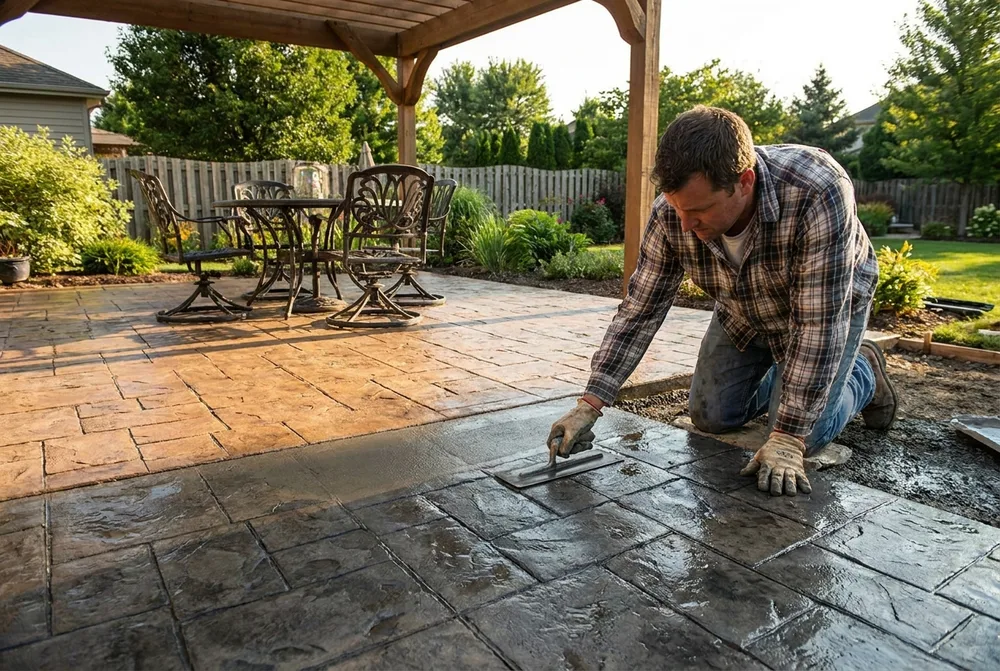 Concrete Patios & Stamped Concrete, A+ Concrete